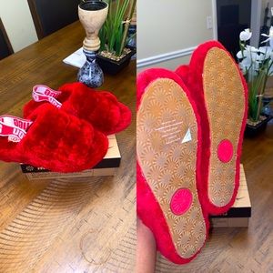 Like New Ugg Fur Slides